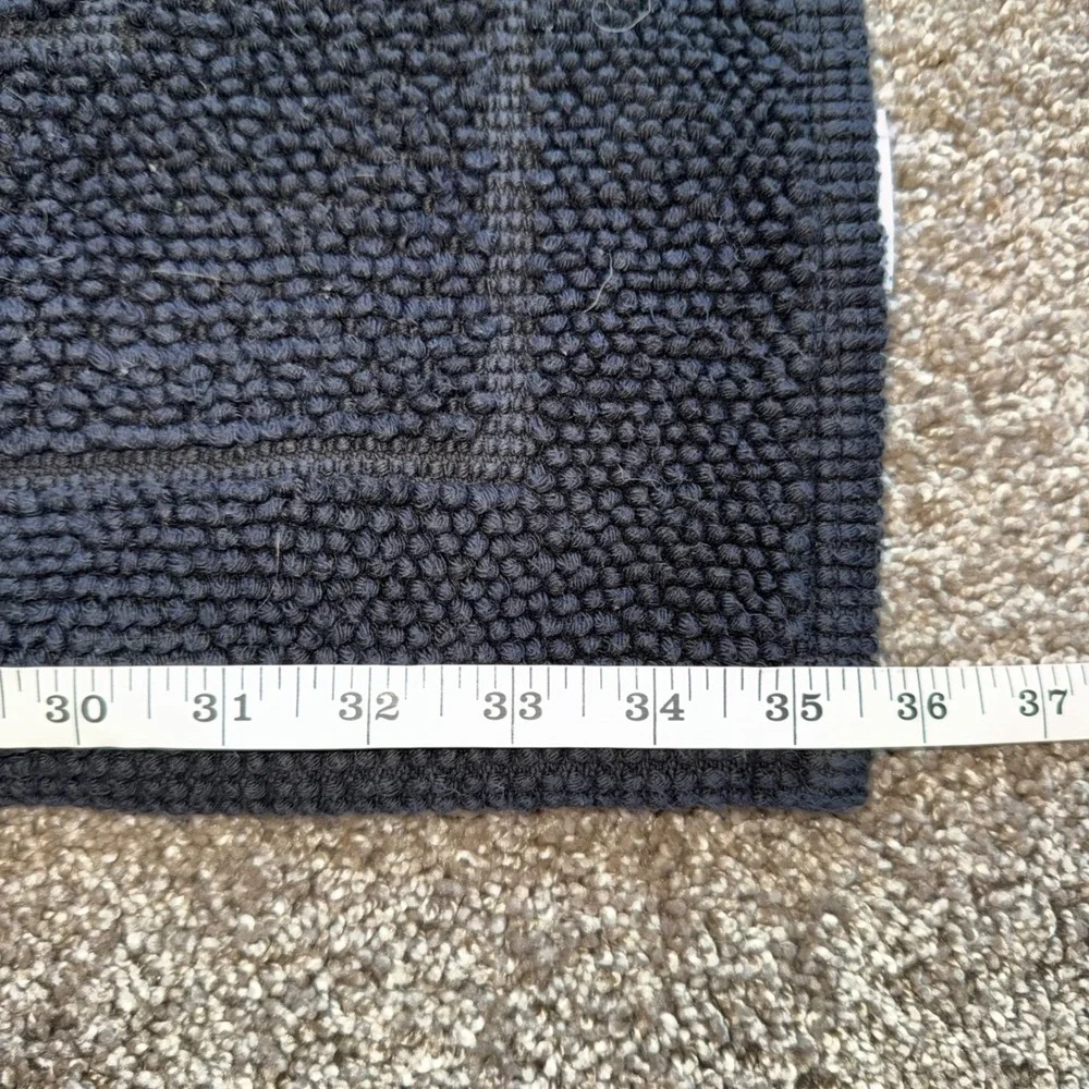 Piscatextil Bath Mat Set 2 Unisex 24x36 Black Good Organic Cotton Portugal